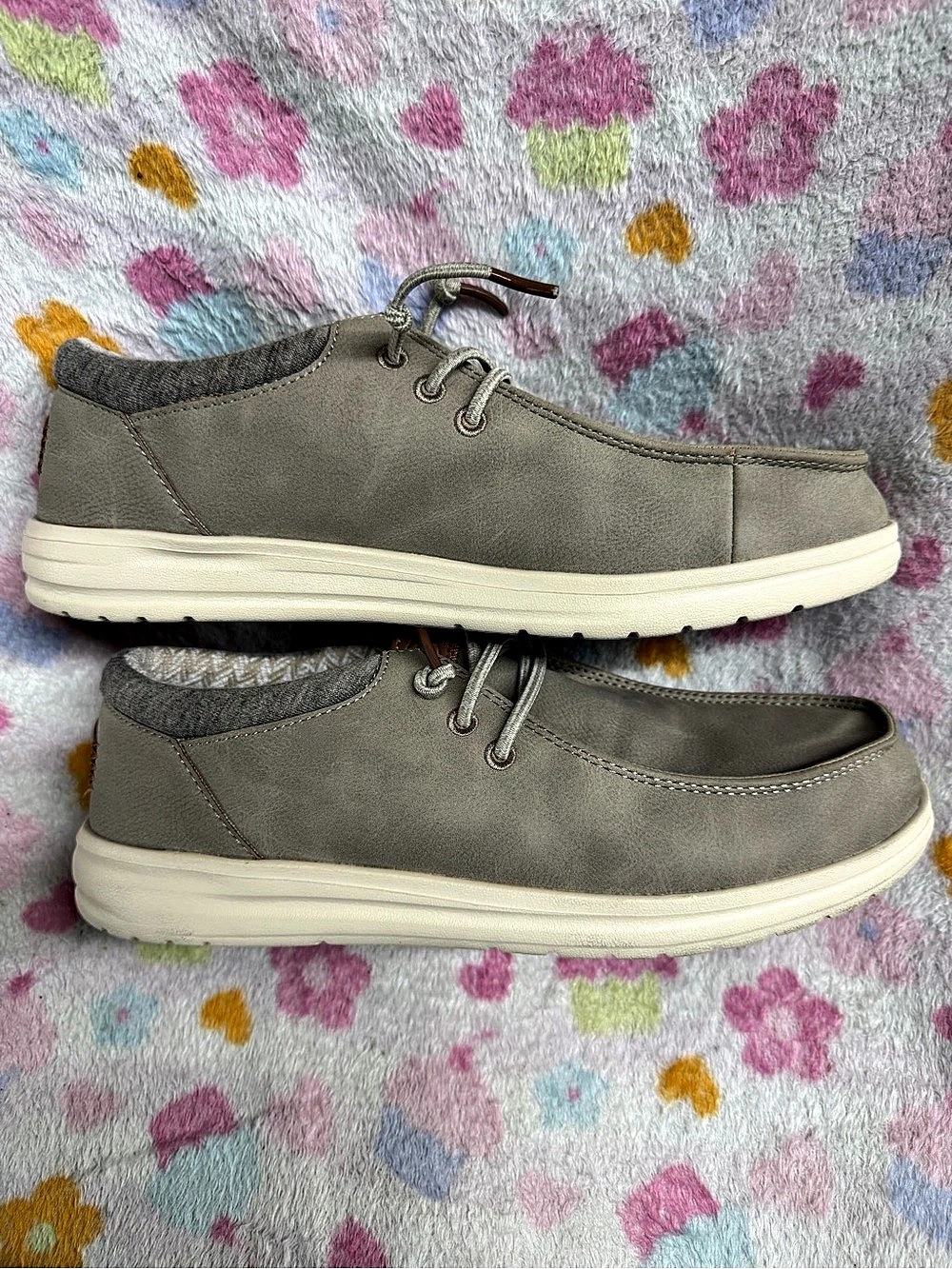 Hey Dude Wendy Funk Wool / Cozy Wool Gray & Cream US M7